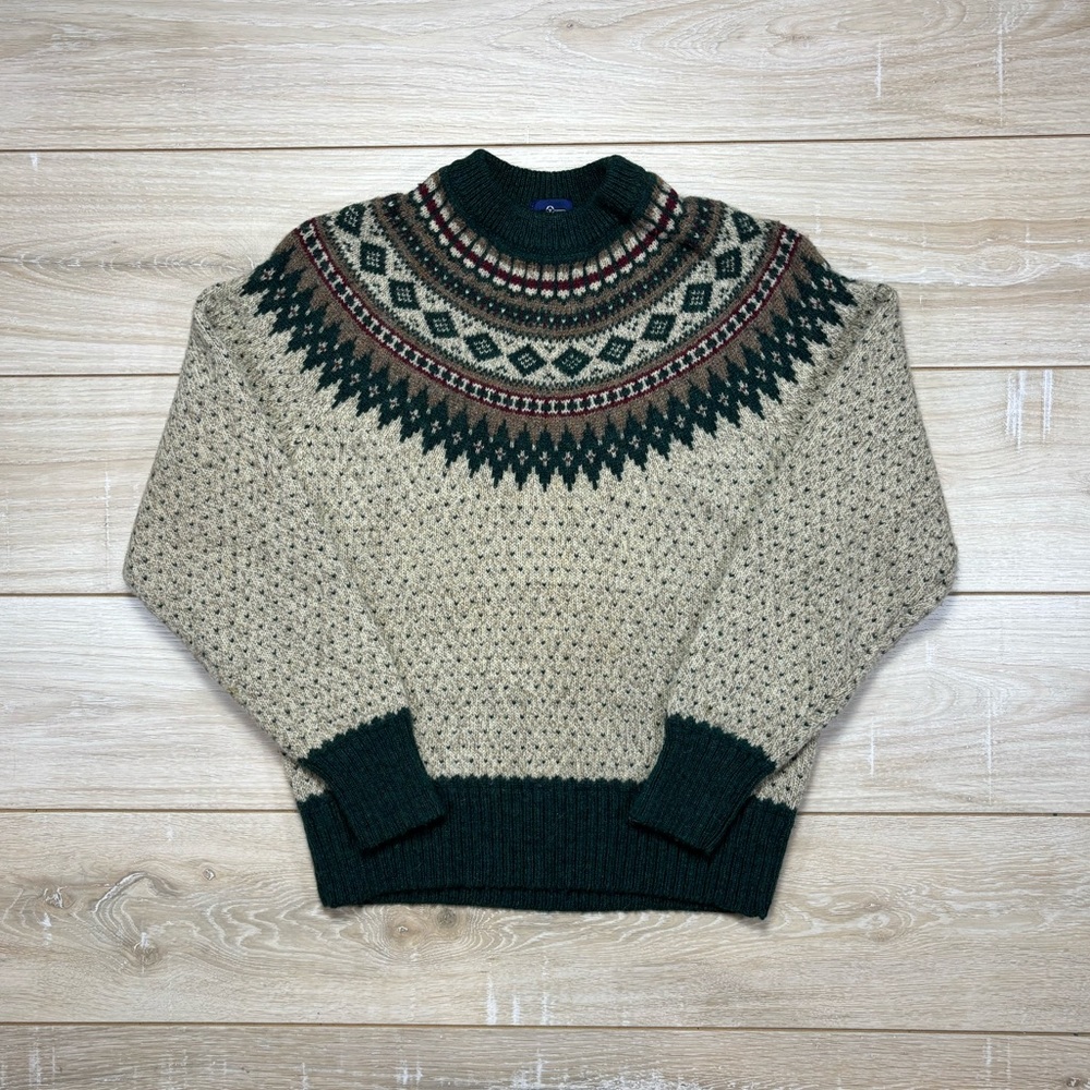 Vintage Woolrich Wool Patterned Sweater size L